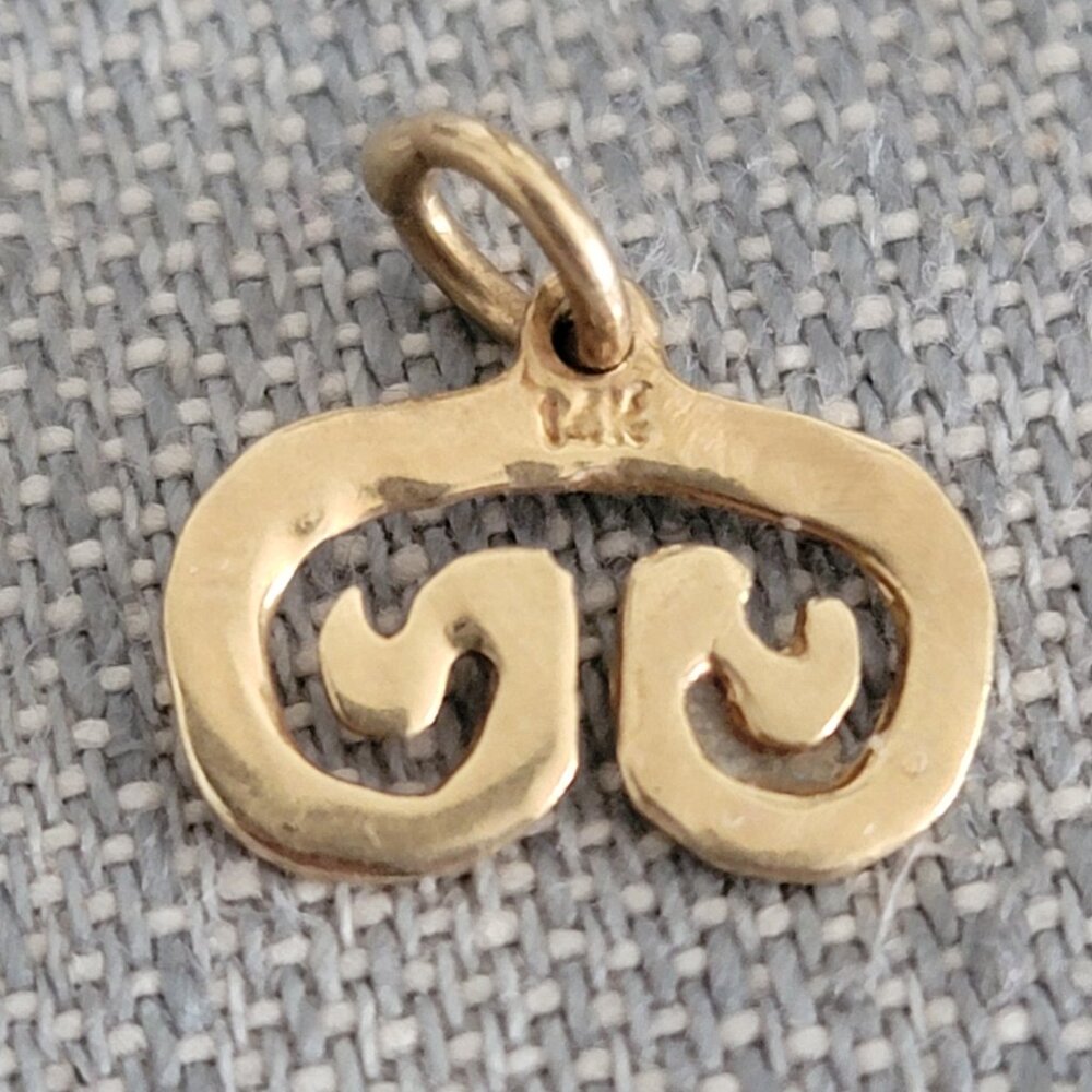 St. John 14k gold Petroglyph Pendant/charm